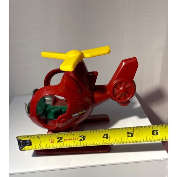 Little People Toy Set Of 3 Blue Truck Red Helicopter & Pink Ice Cream Truck - Picture 10 of 10